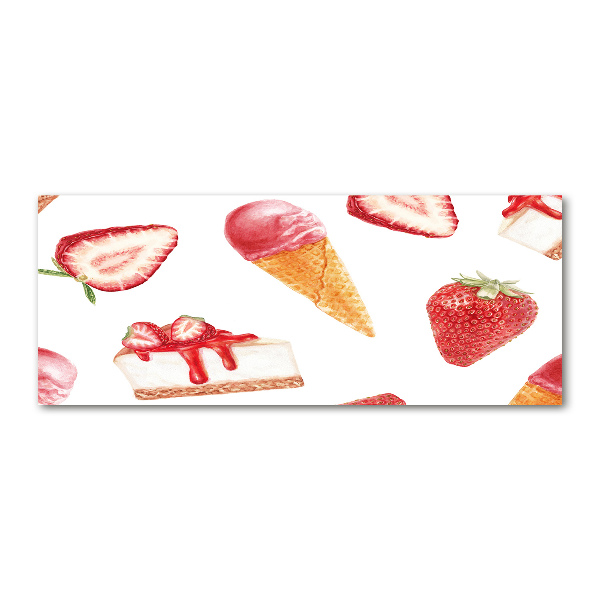 Cuadro acrílico horizontal Postre