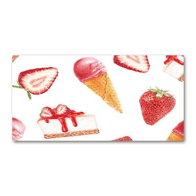 Cuadro acrílico horizontal Postre