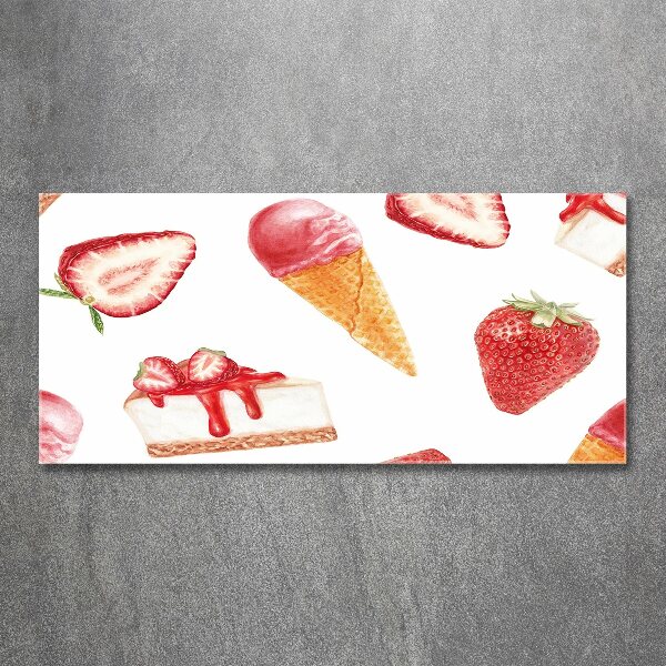 Cuadro acrílico horizontal Postre