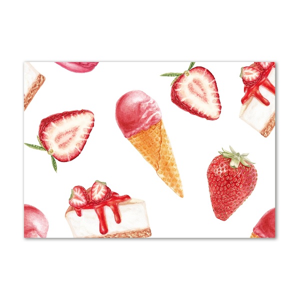 Cuadro acrílico horizontal Postre
