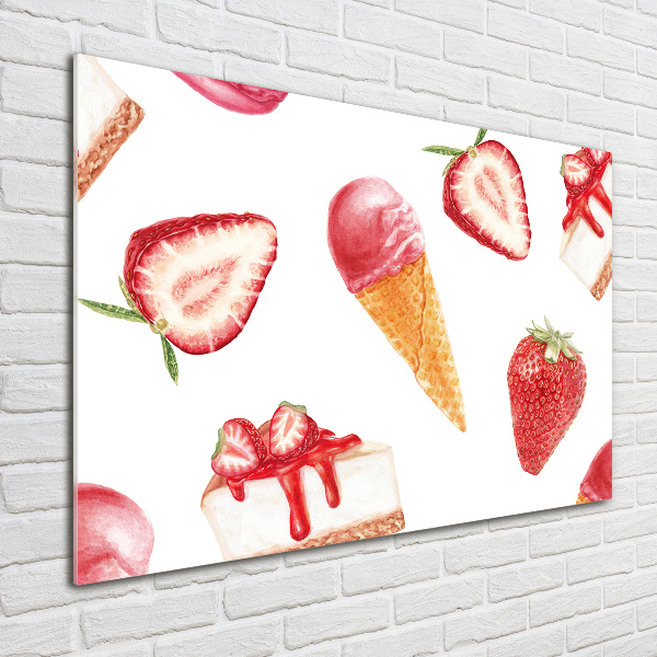 Cuadro acrílico horizontal Postre