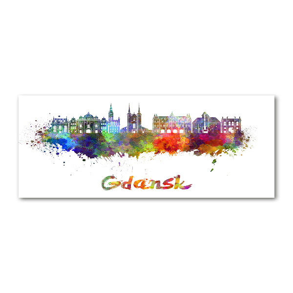 Cuadro metacrilato horizontal Gdansk colorida