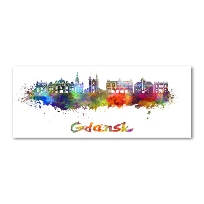 Cuadro metacrilato horizontal Gdansk colorida