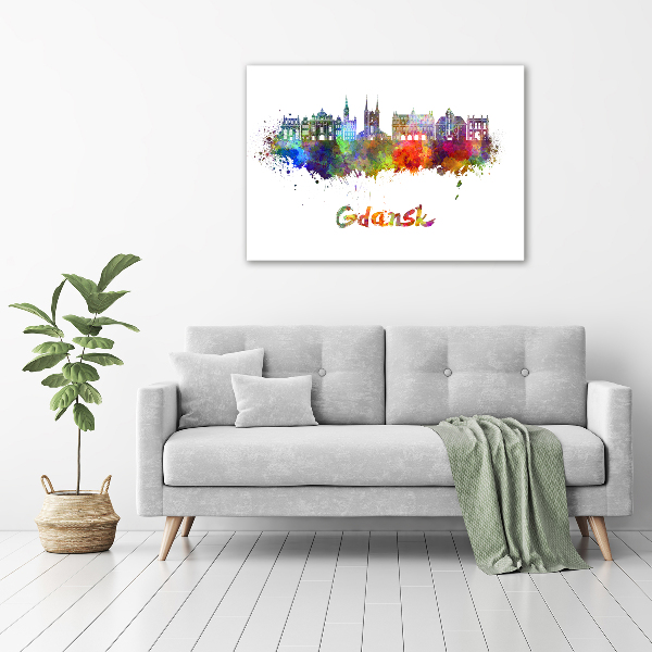 Cuadro metacrilato horizontal Gdansk colorida