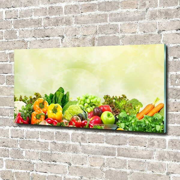Pintura en acrílico horizontal Verduras