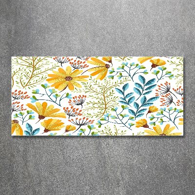 Cuadro metacrilato horizontal flores de primavera