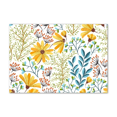 Cuadro metacrilato horizontal flores de primavera