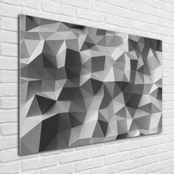 Cuadro acrílico horizontal Triángulos abstractos