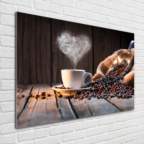 Foto en metacrilato horizontal Una taza de café