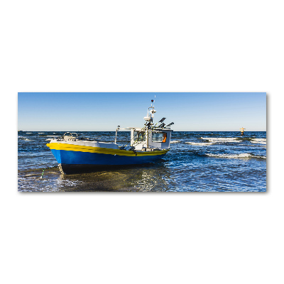 Cuadro metacrilato horizontal Un cúter en el mar