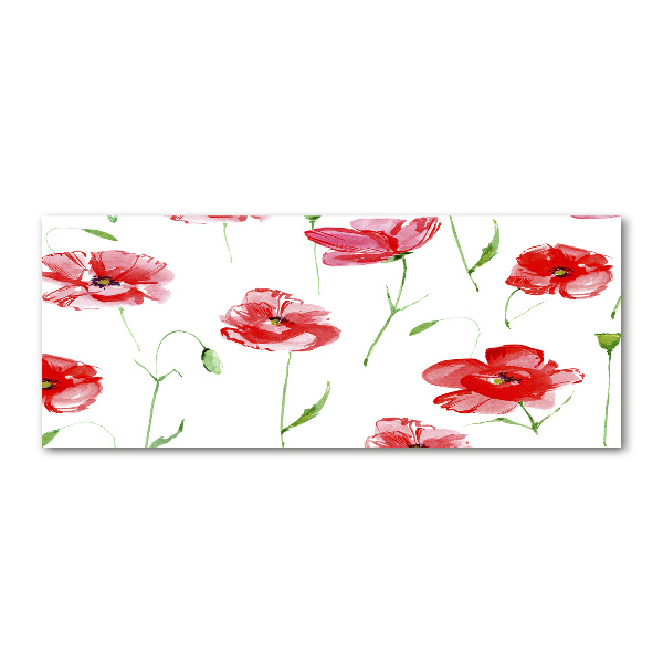 Foto en metacrilato horizontal Amapolas