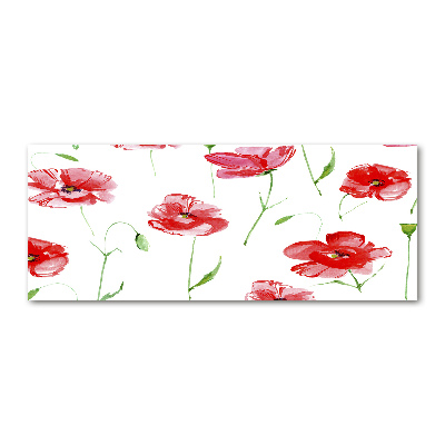 Foto en metacrilato horizontal Amapolas