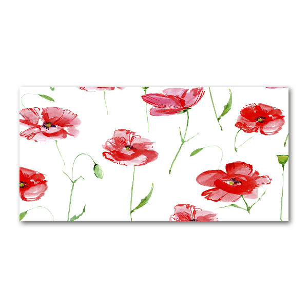 Foto en metacrilato horizontal Amapolas