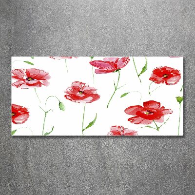 Foto en metacrilato horizontal Amapolas