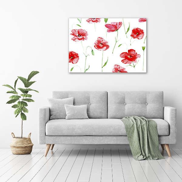 Foto en metacrilato horizontal Amapolas