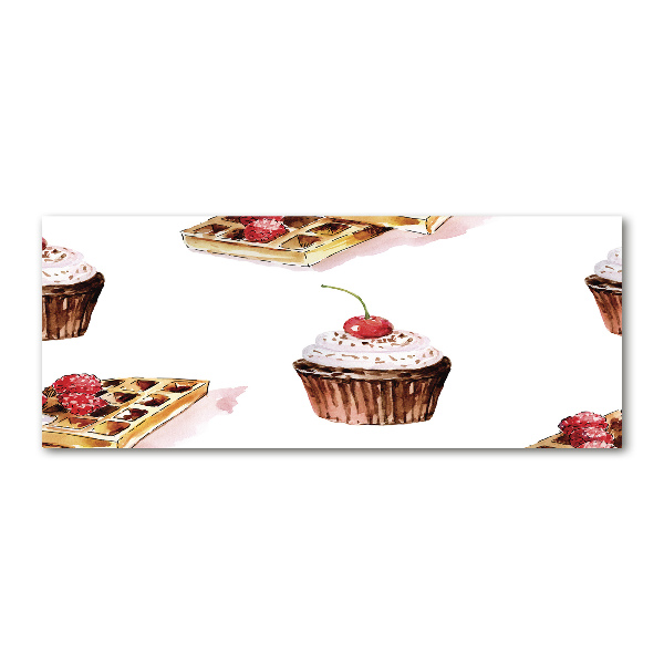 Pintura en acrílico horizontal Postre