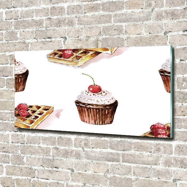 Pintura en acrílico horizontal Postre