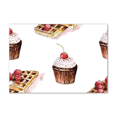 Pintura en acrílico horizontal Postre