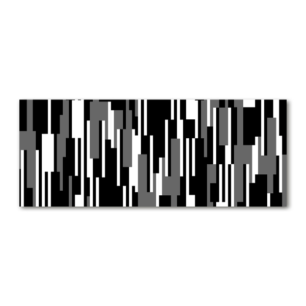 Cuadro metacrilato horizontal Líneas blancas y negras