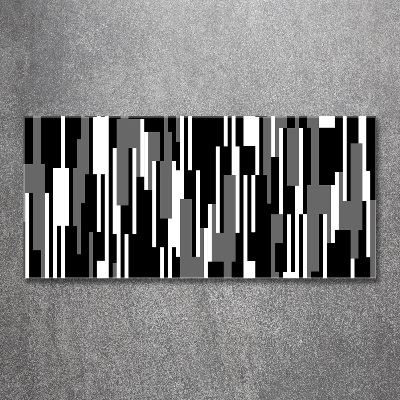 Cuadro metacrilato horizontal Líneas blancas y negras