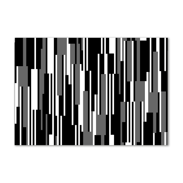 Cuadro metacrilato horizontal Líneas blancas y negras