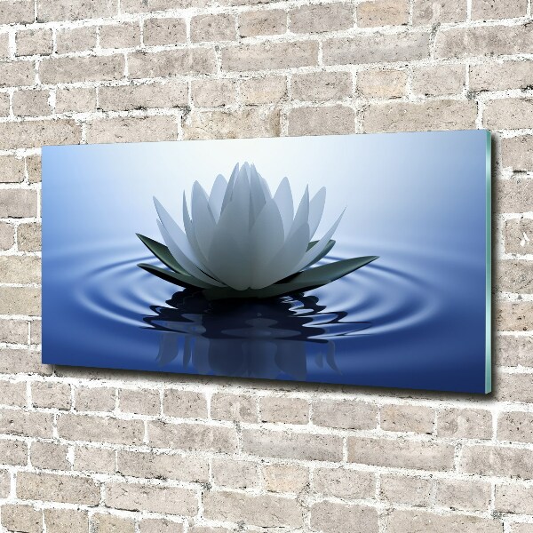Pintura en acrílico horizontal Nenúfar
