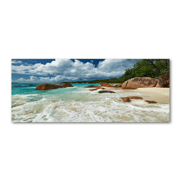 Cuadro acrílico horizontal Playa de Seychelles