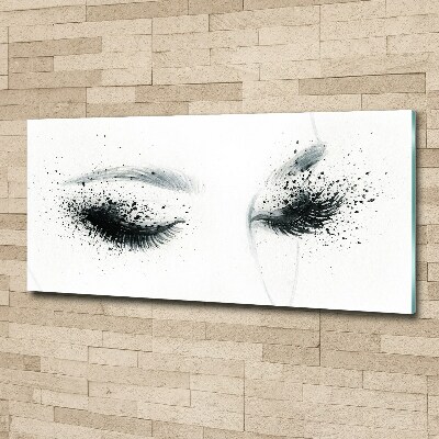 Foto obraz szkło akryl Makijaż