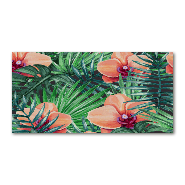 Cuadro acrílico horizontal Orquídea