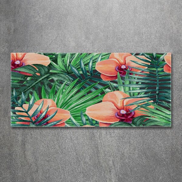 Cuadro acrílico horizontal Orquídea