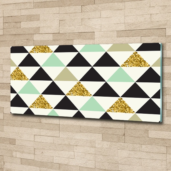 Cuadro acrílico horizontal Triángulos de colores