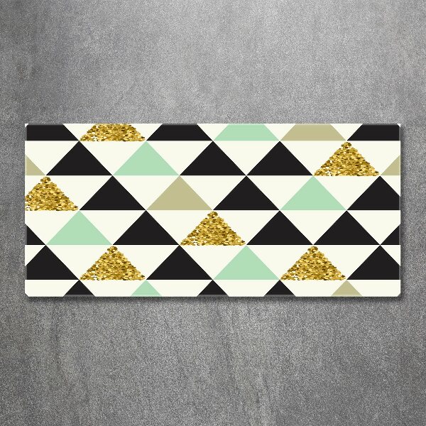 Cuadro acrílico horizontal Triángulos de colores