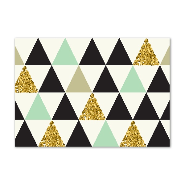 Cuadro acrílico horizontal Triángulos de colores