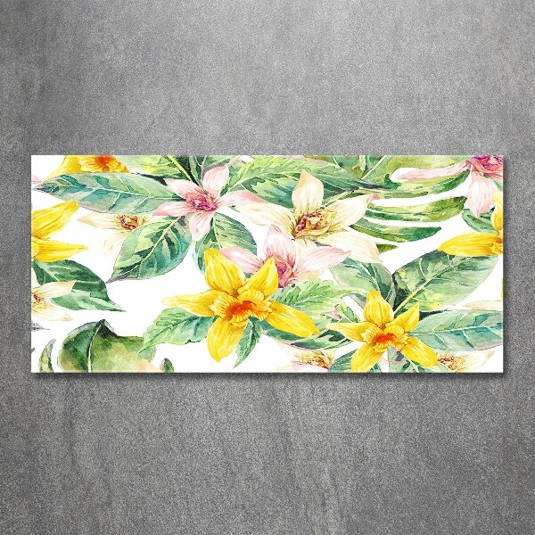 Cuadro acrílico horizontal Orquídea