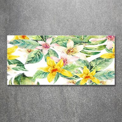 Cuadro acrílico horizontal Orquídea