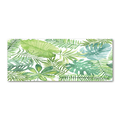 Cuadro metacrilato horizontal hojas tropicales