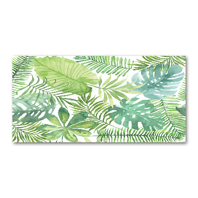 Cuadro metacrilato horizontal hojas tropicales