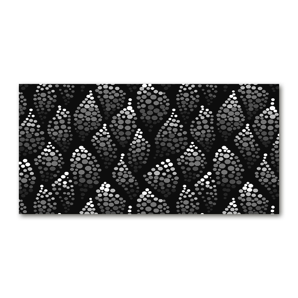 Cuadro metacrilato horizontal Puntos blancos y negros