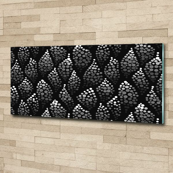 Cuadro metacrilato horizontal Puntos blancos y negros