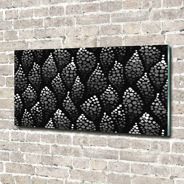 Cuadro metacrilato horizontal Puntos blancos y negros