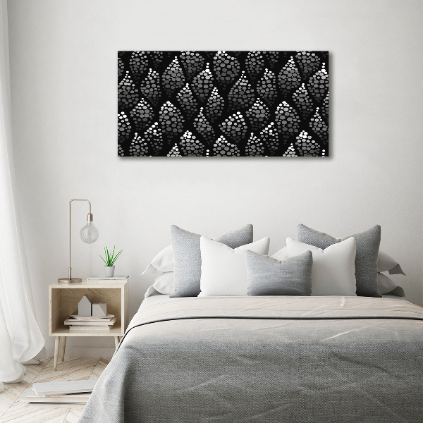 Cuadro metacrilato horizontal Puntos blancos y negros