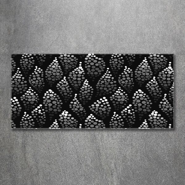 Foto obraz akryl Czarno-białe kropki