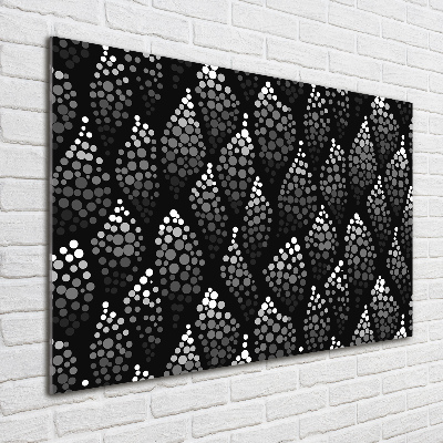 Cuadro metacrilato horizontal Puntos blancos y negros