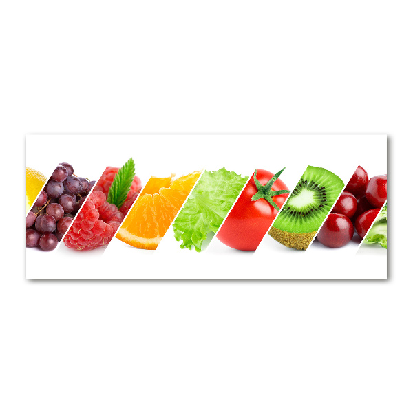 Pintura en acrílico horizontal Frutas y verduras