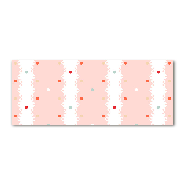 Pintura en acrílico horizontal Fondo de puntos de colores