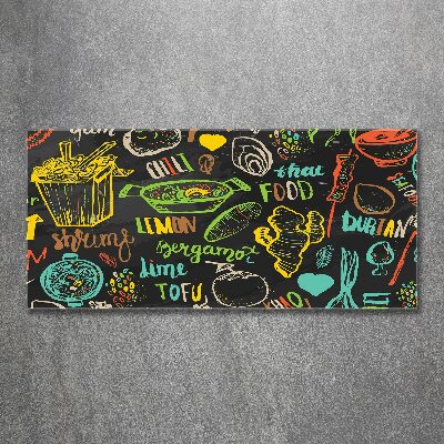 Cuadro metacrilato horizontal comida tailandesa