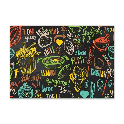 Cuadro metacrilato horizontal comida tailandesa