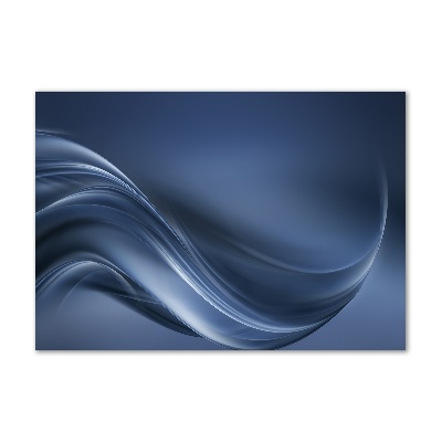 Cuadro acrílico horizontal Ola gris