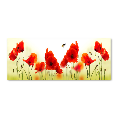 Cuadro metacrilato horizontal Amapolas