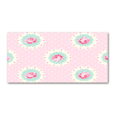 Cuadro metacrilato horizontal Rosas